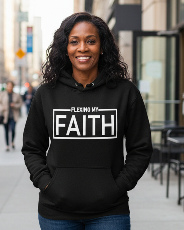 Flexing My Faith Hoodie (Black)
