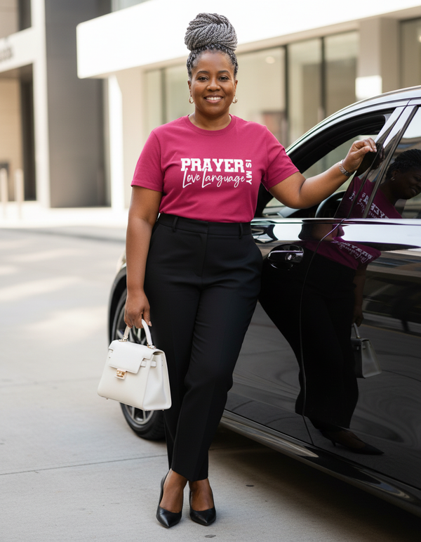 Prayer Is My Love Language Tshirt (Pink)